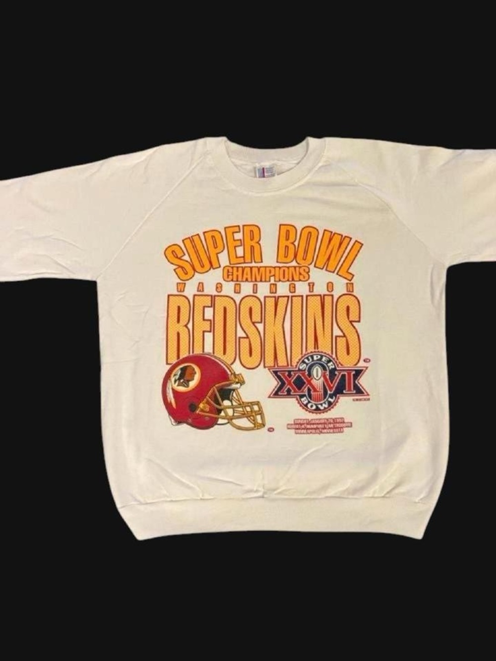 Vintage Washington Redskins NFL Super Bowl Champions Sweatshirt Large USA Made